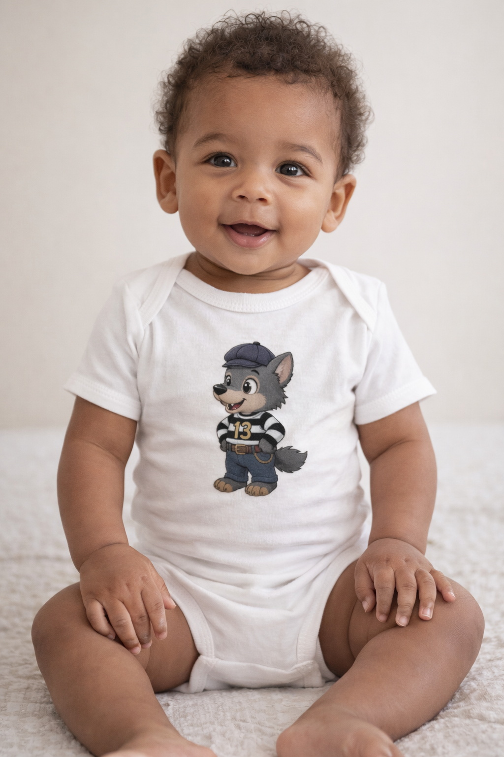 Lobo White Onesie