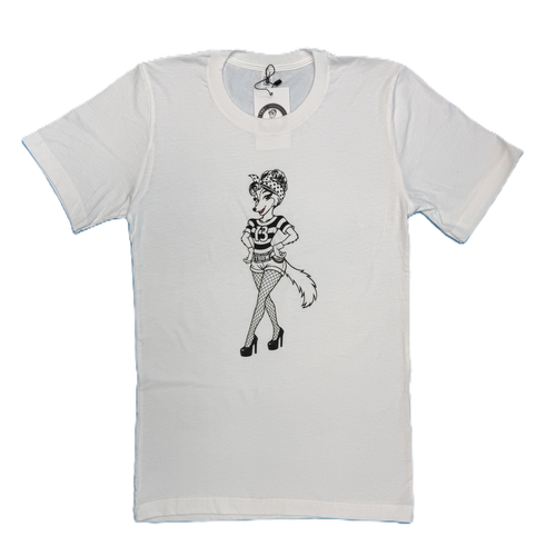 Black and White She Wolf Strut T-Shirt