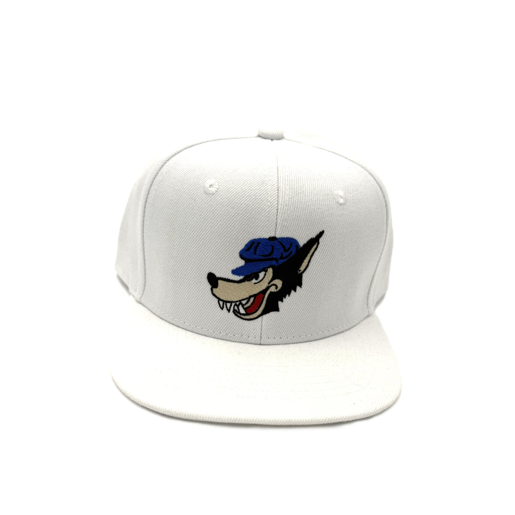 White Big Bad Wolf Flatback Hat