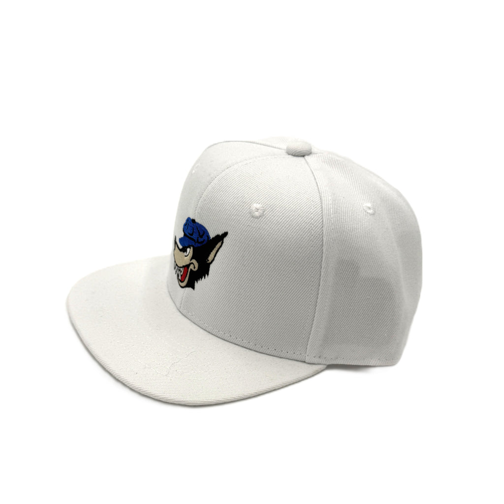 White Big Bad Wolf Flatback Hat
