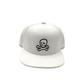White Skull Flatback Hat