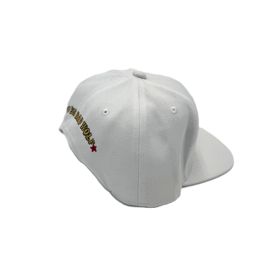 White Skull Flatback Hat