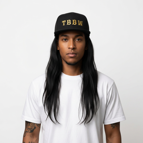Black TBBW Flatback Hat